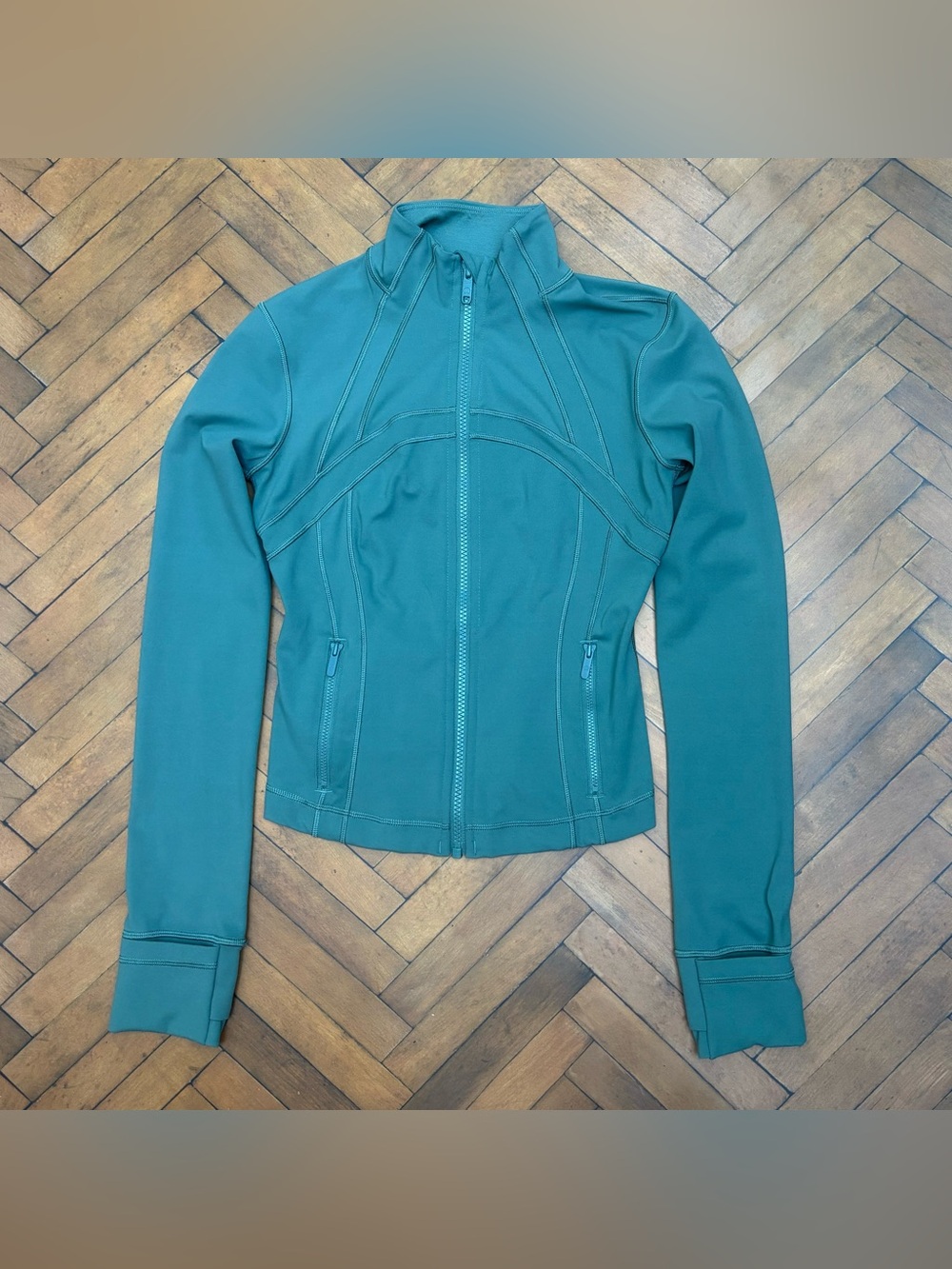 Lululemon Cropped Define Jacket Nulu In Medium Forest Size 4